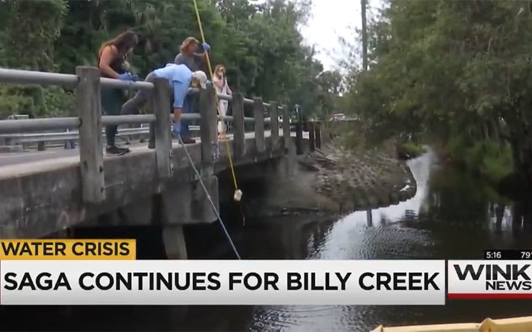 Researchers Take More Samples from Billy Creek in Fort Myers