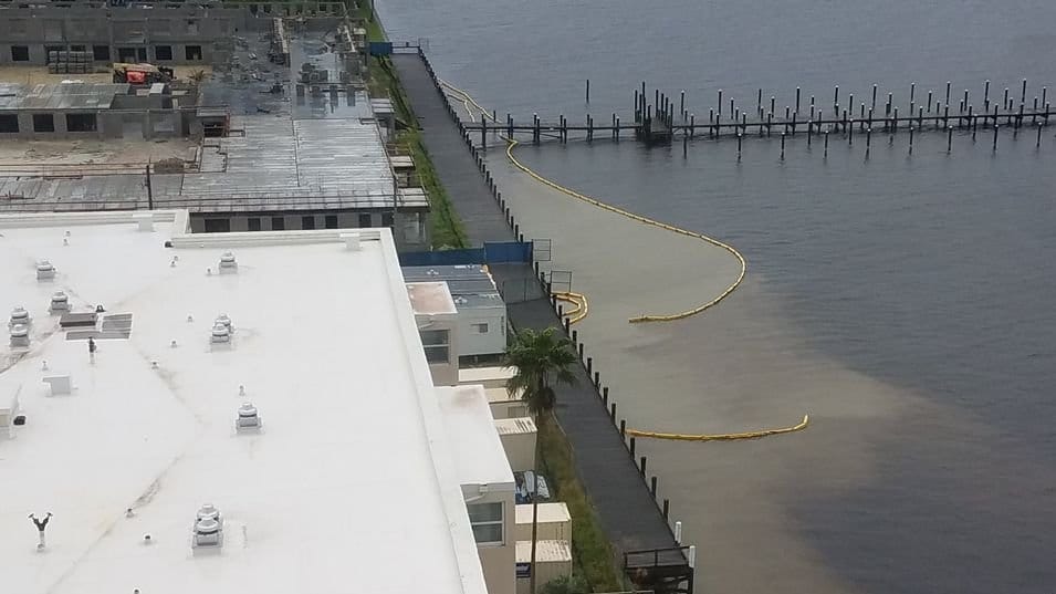 continuous Caloosahatchee pollution from development sites