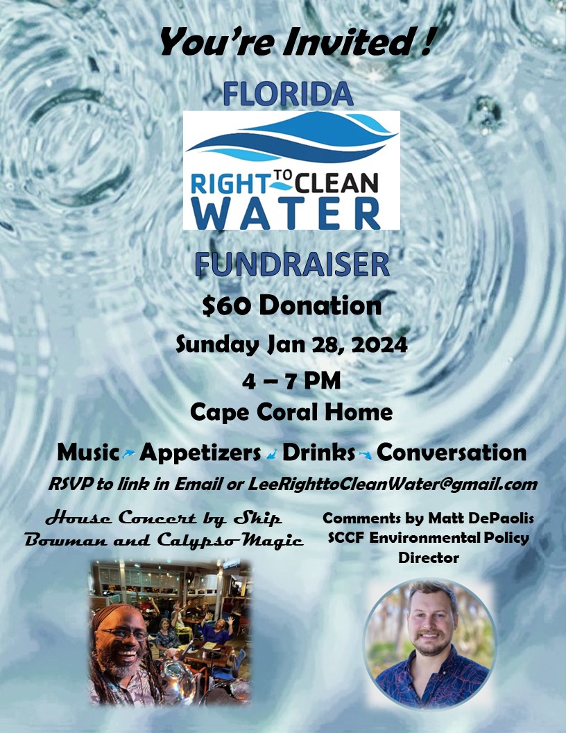 Right to Clean Water fundraiser invitation
