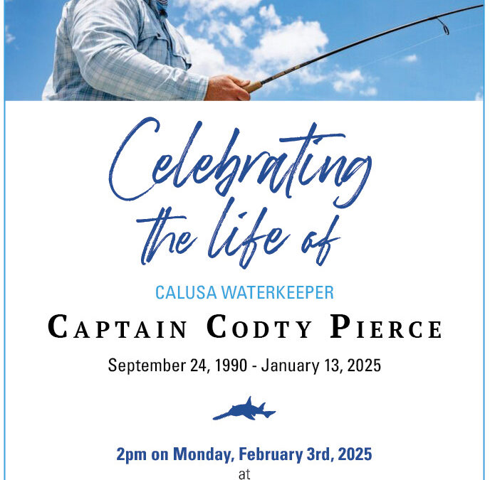 Celebration of Life for Calusa Waterkeeper, Captain Codty Pierce