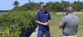 Joe Cavanaugh being interviewed