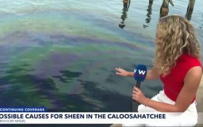 Caloosahatchee River oil sheen raises health concerns