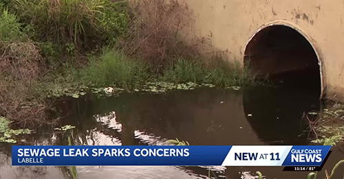 Major Sewage Spill Near LaBelle